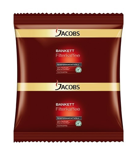 Jacobs Bankett Temperamentvoll 80 x 60 g Kaffee gemahlen 2970-1